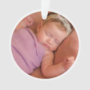 Personalisiertes neues Baby-Foto Ornament