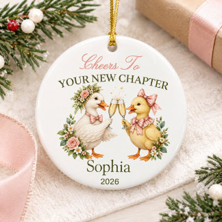 personalisiertes neues Kapitel Scheidung Andenken Keramik Ornament