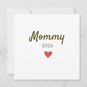 Personalisiertes Neues Mummy-Liebe-Design mit Jahr Feiertagskarte