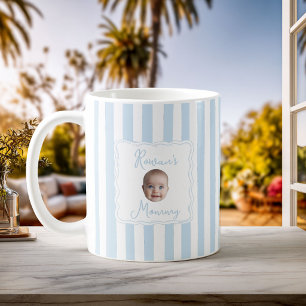 Personalisiertes Neues-Mutter-Baby-Name-Gesicht-Fo Kaffeetasse
