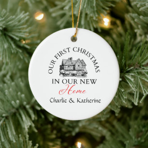 Personalisiertes neues Zuhause Foto Ornament, Cust Keramik Ornament
