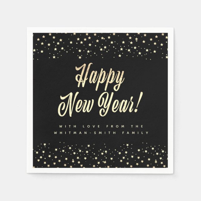 Personalisiertes Neujahr Serviette (Vorderseite)