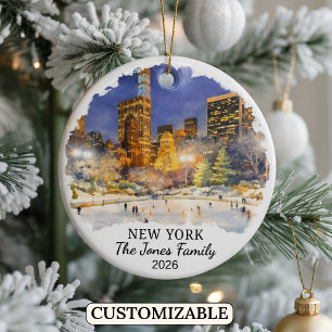 Personalisiertes New York City, individuelles New  Keramik Ornament