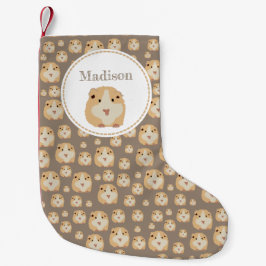 Personalisiertes Niedlich Hamster-Muster Kleiner Weihnachtsstrumpf
