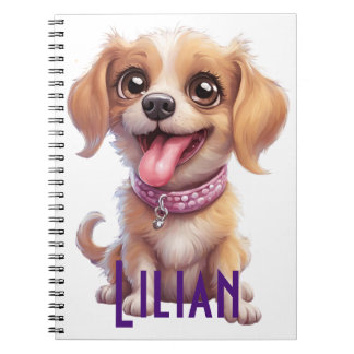 Personalisiertes Niedlicher Hunde-Spiral-Notebook: Notizblock