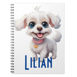 Personalisiertes Niedlicher Hunde-Spiral-Notebook: Notizblock