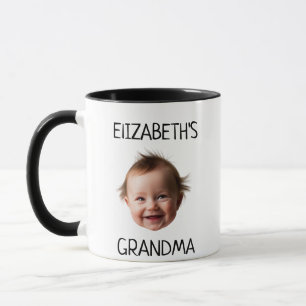Personalisiertes Niedliches Baby Face Foto Mama Va Tasse