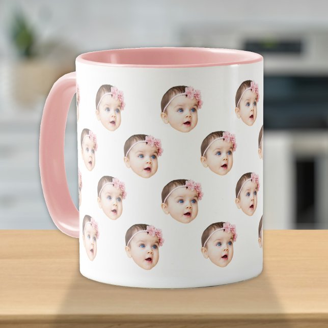Personalisiertes Niedliches Baby-Face-Foto Tasse (Von Creator hochgeladen)