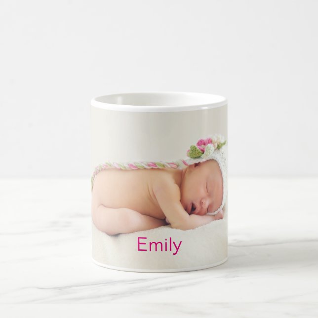 Personalisiertes Niedliches Baby-Foto Kaffeetasse (Mittel)