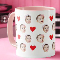 Personalisiertes Niedliches Baby-Gesicht 2 Fotos