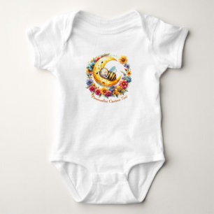 Personalisiertes Niedliches Baby-Hummelschlafen au Baby Strampler