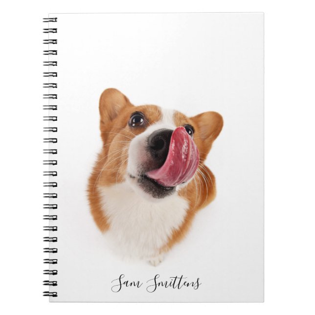 Personalisiertes/niedliches Corgi-Foto Notizblock (Vorderseite)