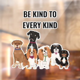 Personalisiertes Niedliches DogPoster Fensteraufkleber