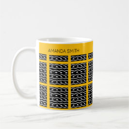 Personalisiertes Niedliches ethnisches Muster Kaffeetasse
