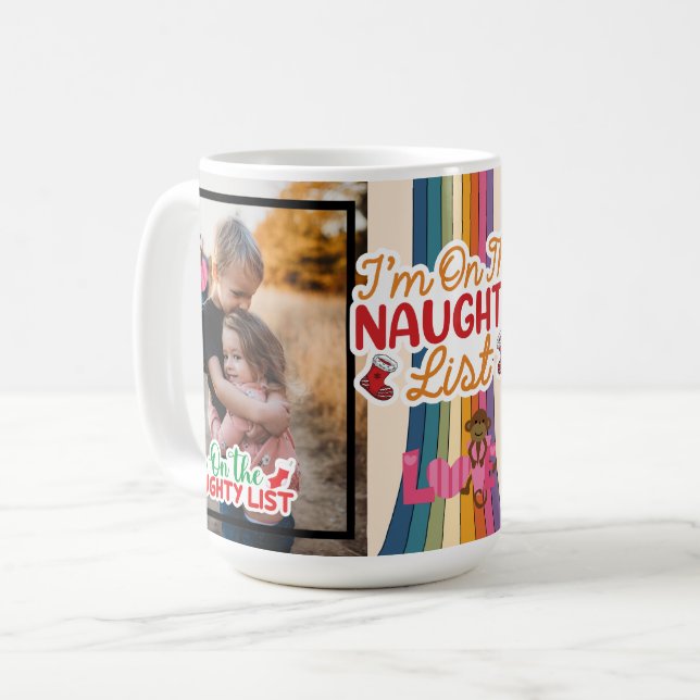 Personalisiertes Niedliches Foto für Weihnachten a Kaffeetasse (Vorderseite Links)