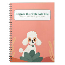 Personalisiertes Niedliches Kawaii Dog Notebook
