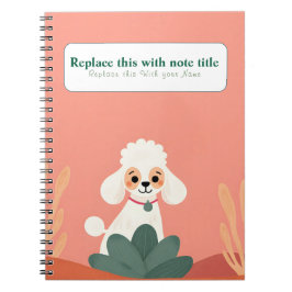 Personalisiertes Niedliches Kawaii Dog Notebook Notizblock