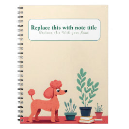 Personalisiertes Niedliches Kawaii Dog Notebook Notizblock