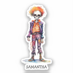 Personalisiertes Niedliches Kid Zombie Halloween ( Aufkleber