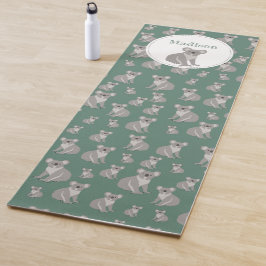 Personalisiertes Niedliches Koala-Muster Yogamatte