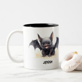 Personalisiertes Niedliches Lächeln Zweifarbige Tasse