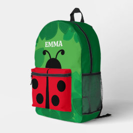 Personalisiertes Niedliches Lady Bug Backpack Bedruckter Rucksack
