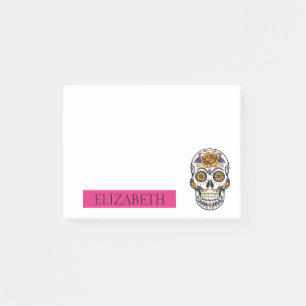 Personalisiertes Niedliches Mexican Sugar Skull Ha Post-it Klebezettel
