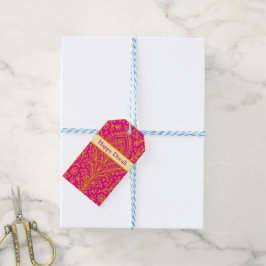 Personalisiertes Niedliches Paisley Floral Print N Geschenkanhänger