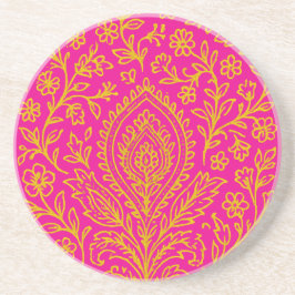 Personalisiertes Niedliches Paisley Floral Print N Getränkeuntersetzer