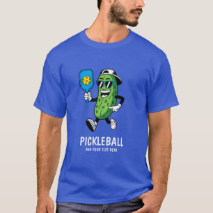 Personalisiertes Niedliches Picknick Pickleball Fu T-Shirt