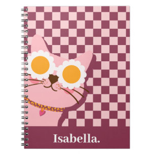 Personalisiertes Niedliches Pink SpiralNotebook Notizblock