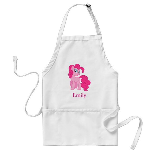 Personalisiertes Niedliches Rosa Einhorn Pony Schürze (Vorne)