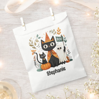 Personalisiertes Niedliches Schwarzes Katzen und G Geschenktütchen