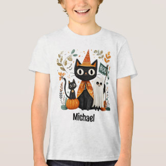 Personalisiertes Niedliches Schwarzes Katzen und G Tri-Blend Shirt
