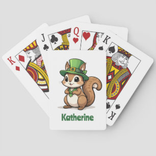 Personalisiertes Niedliches St. Patrick's Day Eich Spielkarten