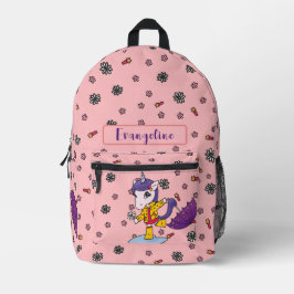 Personalisiertes Niedliches und einfaches Korallen Bedruckter Rucksack