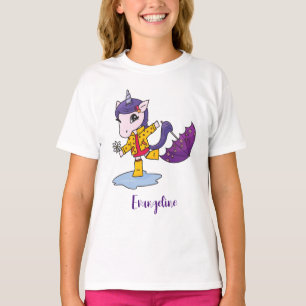 Personalisiertes Niedliches und einfaches Rosa Blu T-Shirt