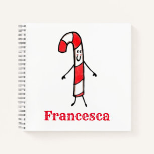 Personalisiertes Niedliches Weihnachtscreme-Candy- Notizbuch