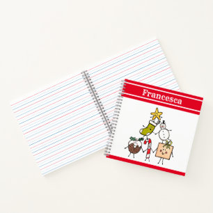 Personalisiertes Niedliches Weihnachtsgeschenk Notizbuch