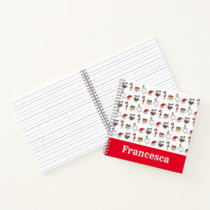 Personalisiertes Niedliches Weihnachtsgeschenk Notizbuch