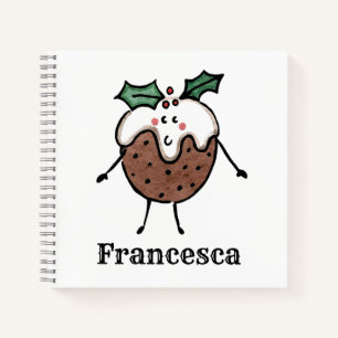 Personalisiertes Niedliches WeihnachtspudNotebook Notizbuch