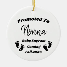 Personalisiertes Nonna Baby Announcement Ornament