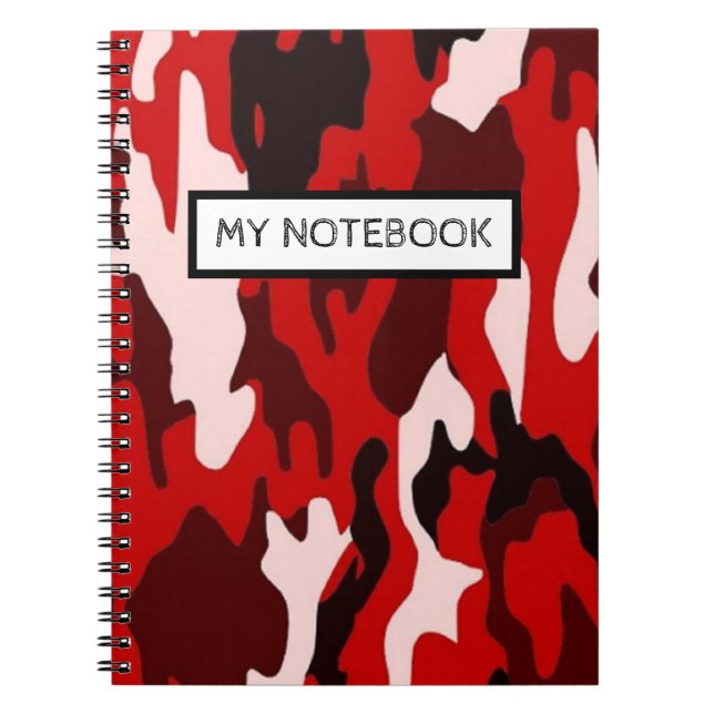 Personalisiertes Notebook - Camouflagge Notizblock (Vorderseite)