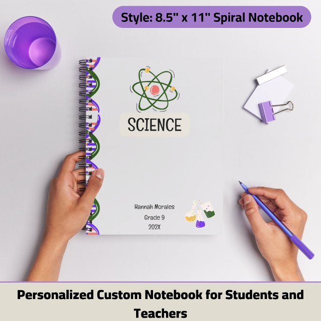 Personalisiertes Notebook für Studierende Notizbuch (Personalized Custom Notebook for Students and Teachers)