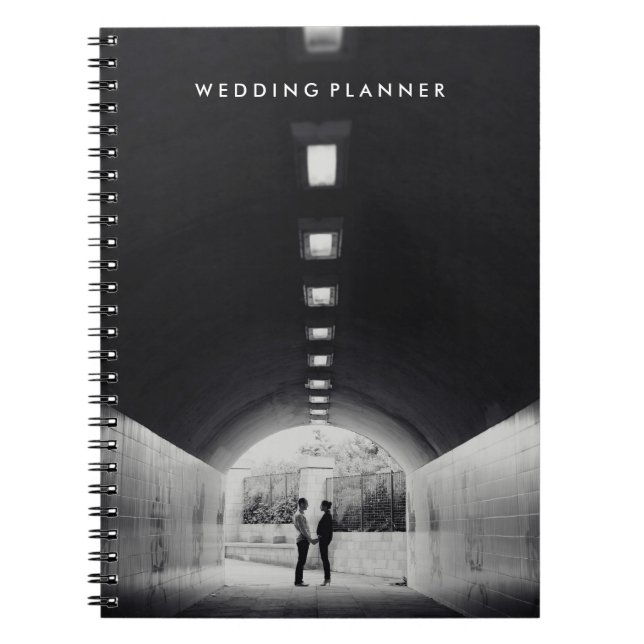 Personalisiertes Notebook-Hochzeitsplaner-Foto Notizblock (Vorderseite)