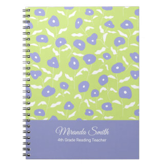 Personalisiertes Notebook in Blau und Grün Notizblock
