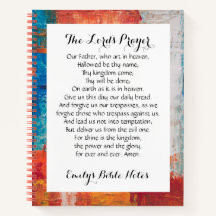 Personalisiertes Notebook mit dem Lord's Prayer