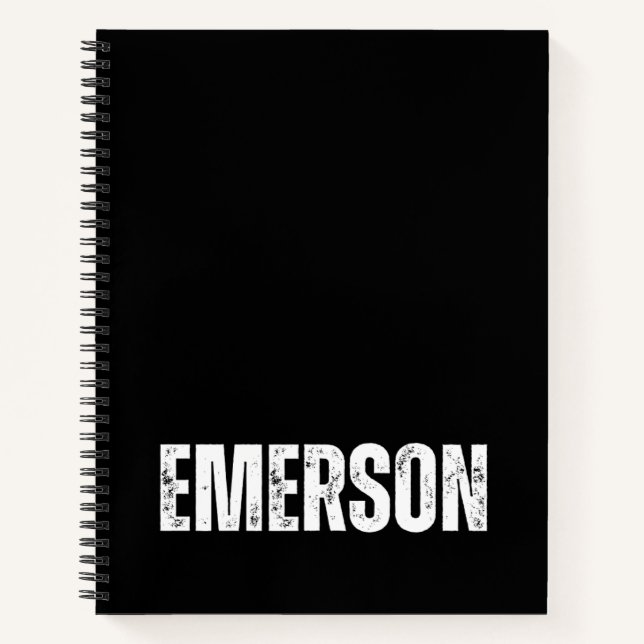 Personalisiertes Notebook mit Emerson Notizbuch (Vorderseite)