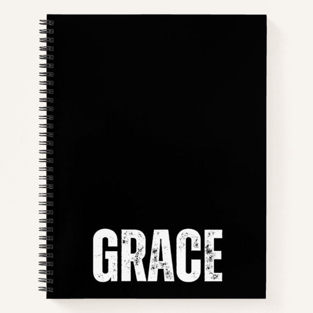Personalisiertes Notebook mit Grace Notizbuch (Vorderseite)