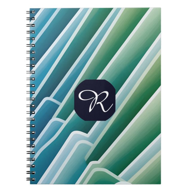 Personalisiertes Notebook mit modernem Abstraktem  Notizblock (Vorderseite)